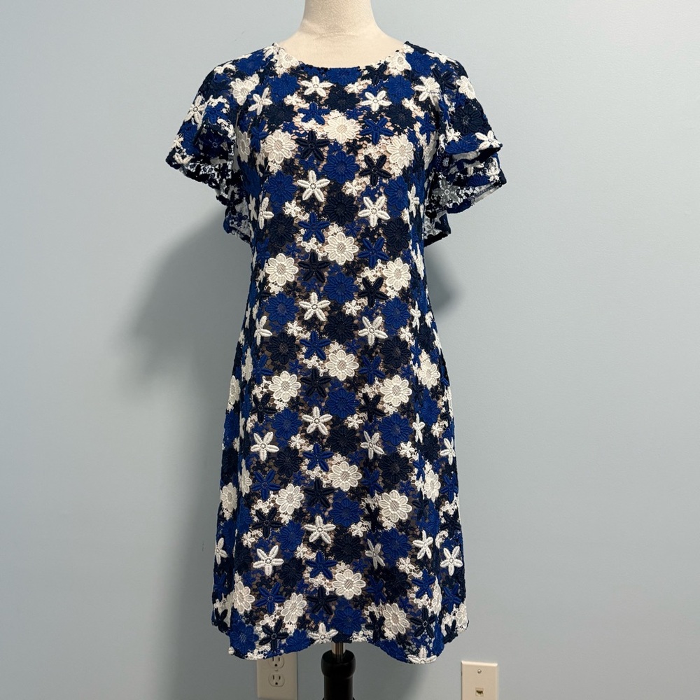 Calvin Klein Women’s Floral Lace Lined Sheath Dress –‎ Size 4